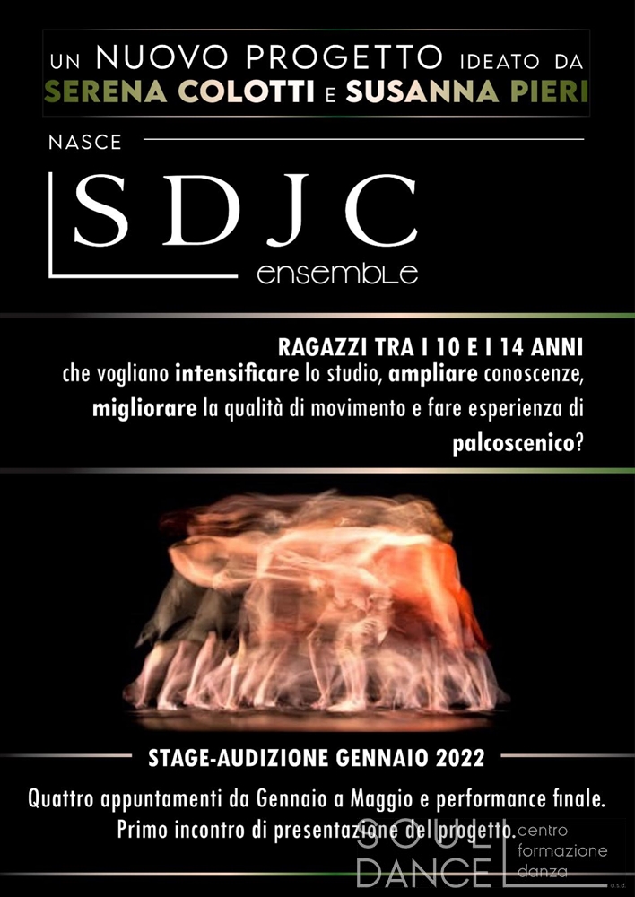 NUOVO PROGETTO FIRMATO SOUL DANCE IN COLLABORAZIONE CON SDJC
